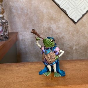 Fun Frog Royal Ribbiteer from the Camelot Frogs Sculpture Collection